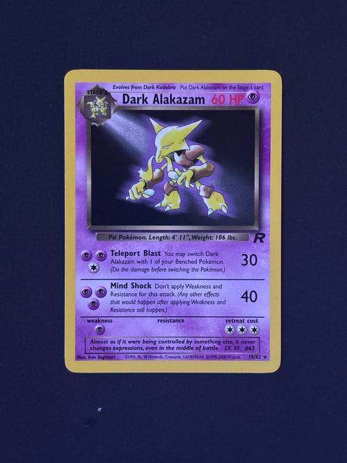 Dark Alakazam 18/82 Team Rocket Regular