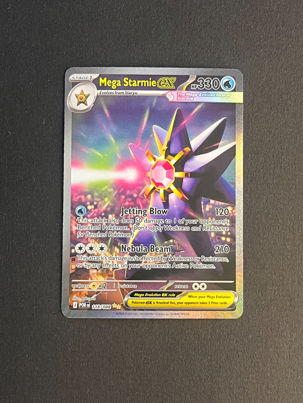 Mega Starmie ex 118/088 Me03: Perfect Order Holo