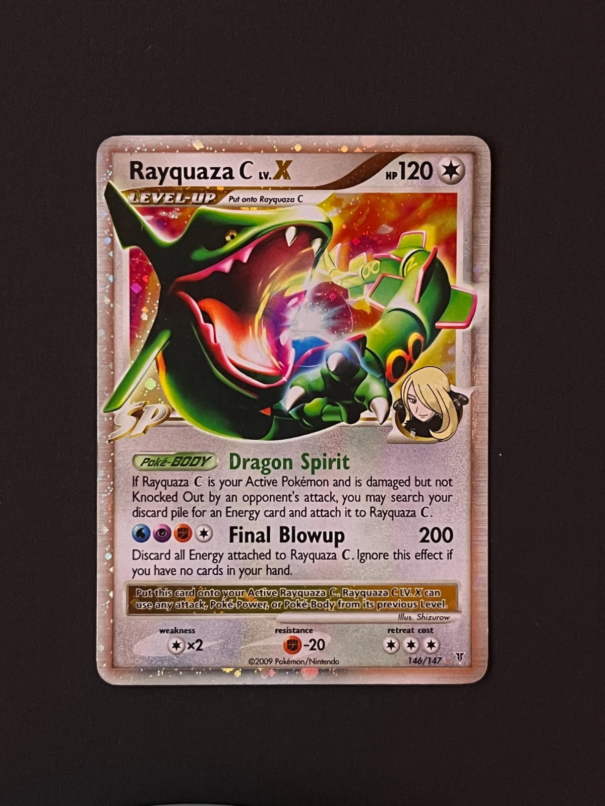 Rayquaza C Lv.X 146/147 Supreme Victors Holo LP
