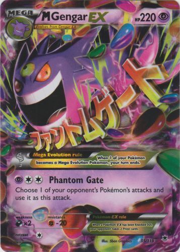 M Gengar EX 35/119 XY - Phantom Forces Holo